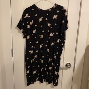 Something Navy Floral Dress XXL